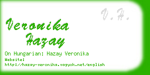 veronika hazay business card